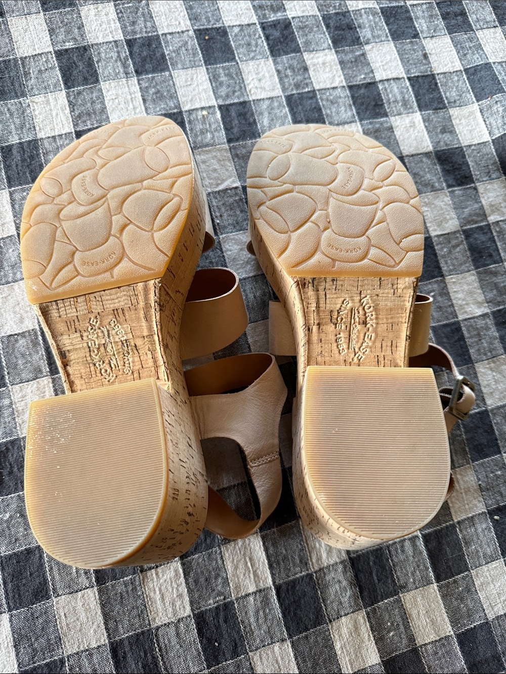 Kork Ease Tish Leather Platform Wedge Sandals size 9 - Picture 3 of 5